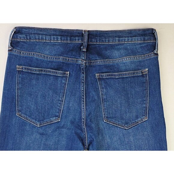 Gap 1969 Size 12 Regular Womens 31X32 Authentic Flare Blue Denim 5 Pocket Jeans - Picture 9 of 12